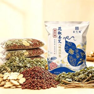 Herbal Foot Soak Bag Set Ginger Infused Detox Foot Bath for Dry Cracked Feet and Lymphatic Drainage to Purify and Revitalize